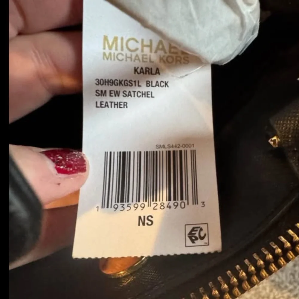 NWT Michael Kors black satchel